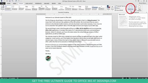 How To Remove Watermark In Word - cloudshareinfo