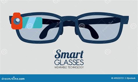 Smart glasses stock vector. Illustration of digital, wireless - 49523721