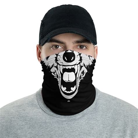 Wolf Face Mask Balaclava Snood Neck Gaiter Bandanna Mouth Mask | Etsy