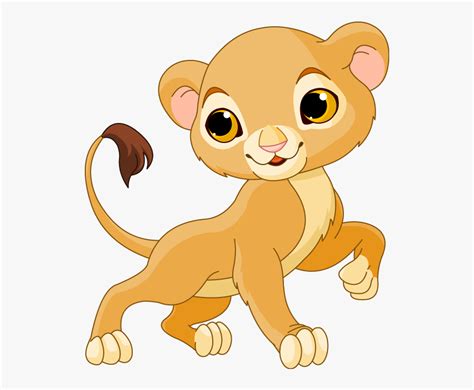 Lions Clipart Baby Boy - Cartoon Lion Cub Drawing , Free Transparent ...