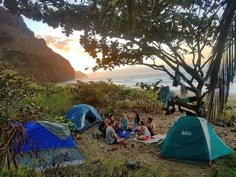 Campsite on Na Pali Coast