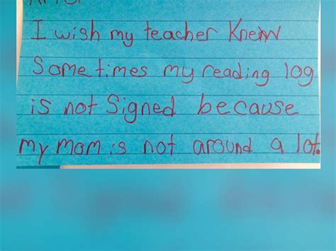 PHOTO: Schwartz uses the hashtag #IWishMyTeacherKnew to share notes with other teachers ...