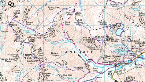 My Walking Log: MAP - Langdale Challenge