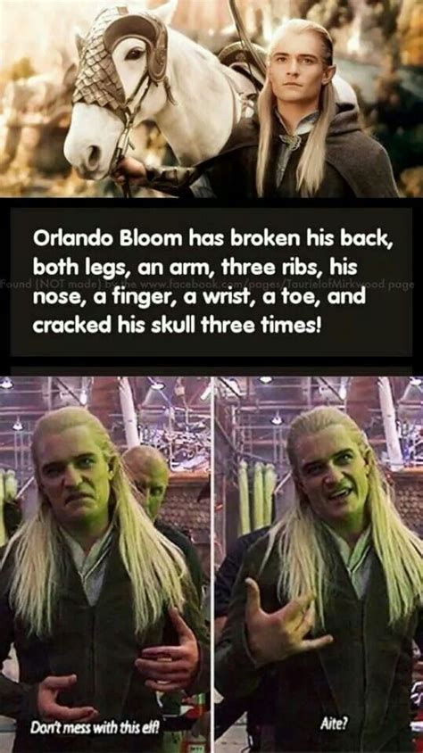 Orlando is tough. Orlando Bloom, Lord of the Rings. | Lord of the rings, Lotr funny, Hobbit memes