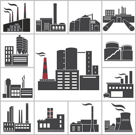 Warehouse Building Silhouette Illustrations, Royalty-Free Vector ...