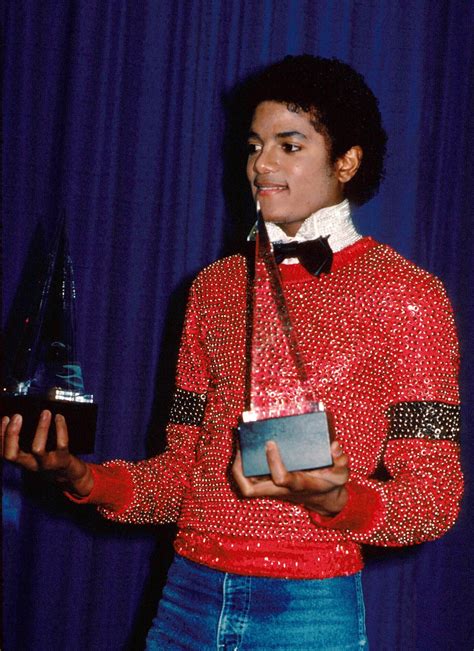 Michael Jackson Attending The 8th American Music Awards 1981