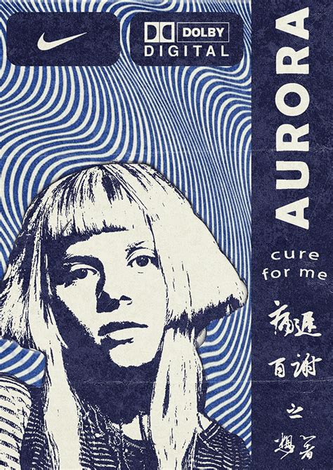 Aurora retro poster on Behance