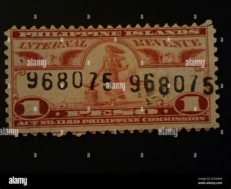 Internal Revenue Stamps Philippine Islands 1905-1928 12 Stock Photo - Alamy