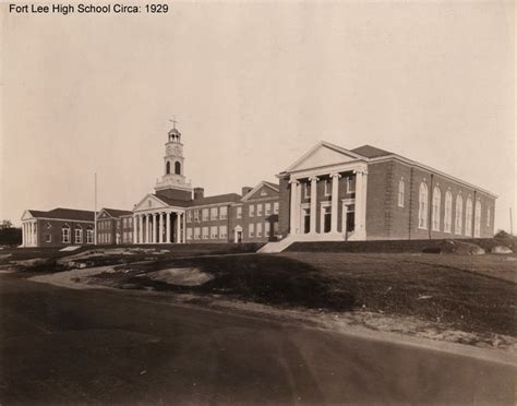 Fort Lee High School on Lemoine Avenue 1929 | Fort lee, Places ive been, Places