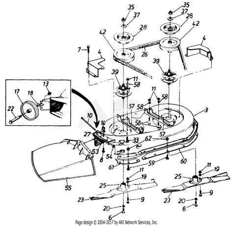 Mtd Mower Deck Parts Diagram