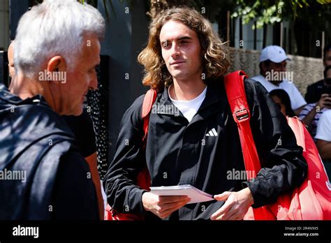 Paris, France. 29th May, 2023. Tennis player Stefanos Tsitsipas (Greece ...