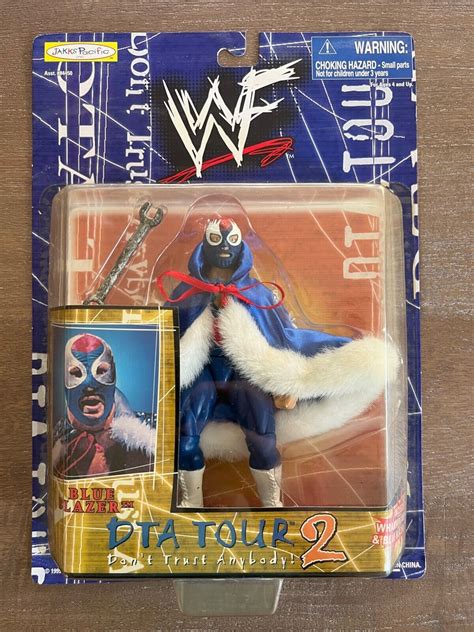 WWF WWE OWEN HART BLUE BLAZER JAKKS PACIFIC DTA TOUR 2 ACTION FIGURE WCW AEW | #4584484389