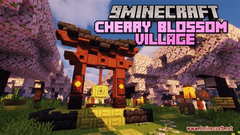 Cherry Blossom Village Map - 1Minecraft