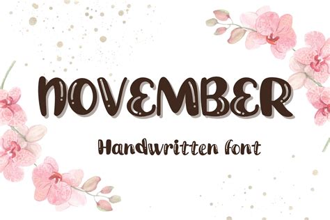 NOVEMBER | Handwriting Fonts ~ Creative Market