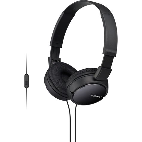 Sony MDR-ZX110AP On-Ear Headphones with Microphone MDRZX110AP/B