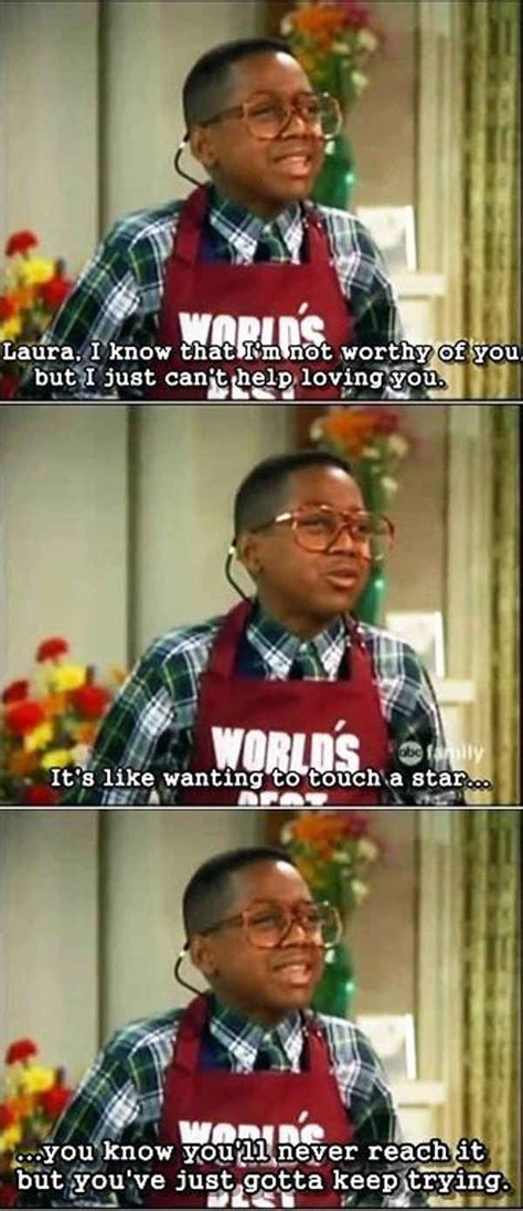 He was a hopeless romantic. | Steve urkel, Urkel, Family matters