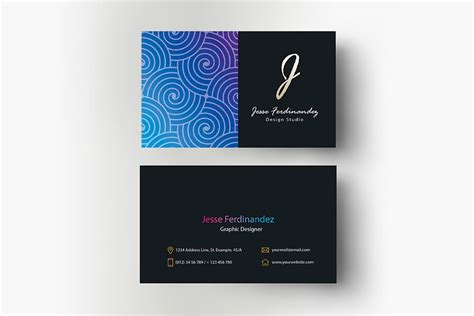 Artistic Business Card Template-007 | Creative Business Card Templates ...