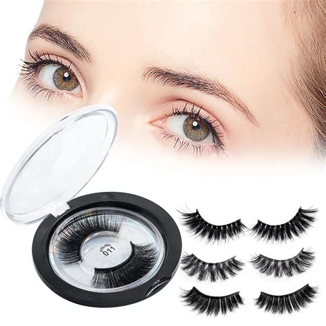 Mink False Eyelashes Long Lasting Lashes 3D Silk Protein Mink Lashes Natural Mink Eyelashes Mink ...