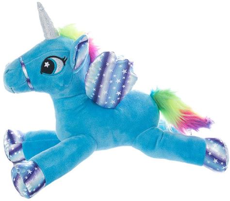 Yuka Magic Sparkle White And Blue Unicorn Plushy in 2020 | Unicorn stuffed animal, Unicorn plush ...