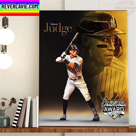 2022 AL Hank Aaron Award Winner Is Aaron Judge Home Decor Poster Canvas - REVER LAVIE