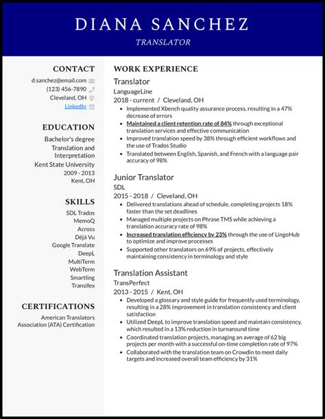 7 Translator Resume Examples That Got the Job in 2024