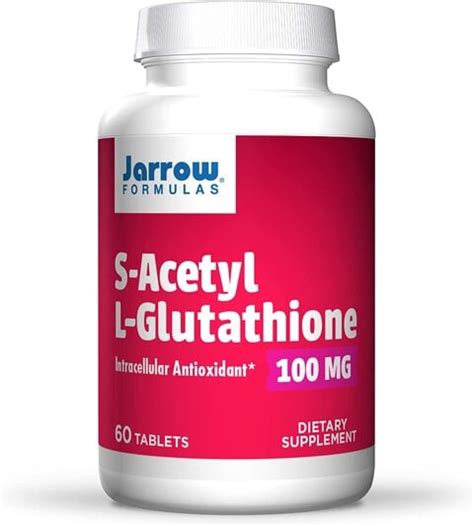 Buy Jarrow Formulas S-Acetyl-L-Glutathione Tablets, 100Mg, 60 Pieces ...