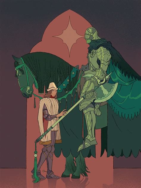 "Sir Gawain and the Green Knight" Art Print by Juliette Brocal | Redbubble