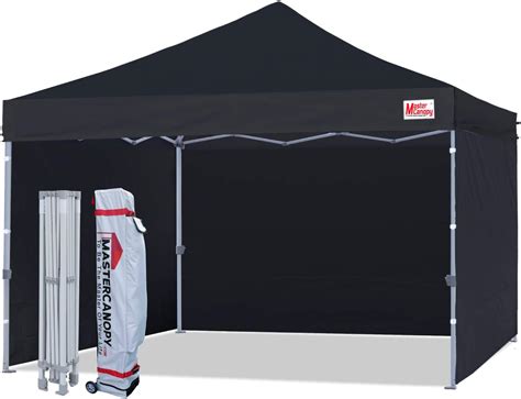 MasterCanopy Heavy Duty Pop-up Gazebo tent with Sidewalls (3.6x3.6M,Black) : Amazon.co.uk: Garden