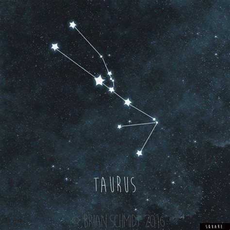 Taurus Nursery Art Constellation Print Zodiac Wall Art