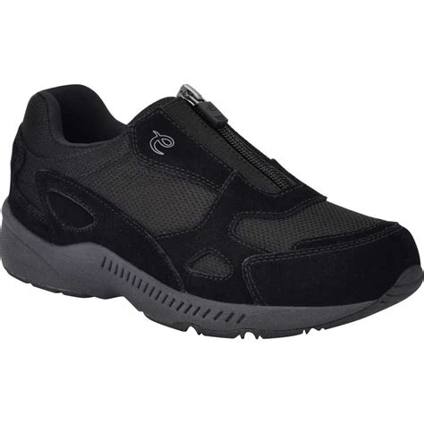 Easy Spirit - Women's Easy Spirit Rheal Sneaker Black Softy Suede/Mesh ...