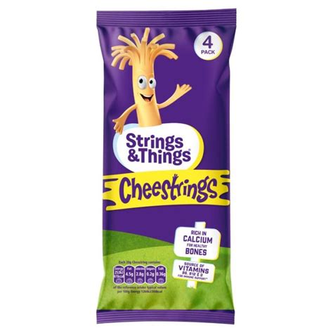 Cheestrings 4 Pack 80g