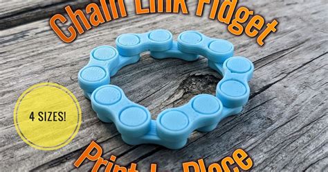 Chain Link Fidget (Print-In-Place) by JamesThePrinter | Download free ...