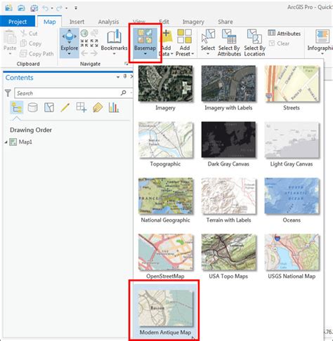 How To: Add a custom basemap to the Basemap Gallery in ArcGIS Pro