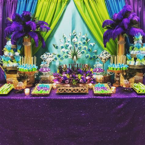 Peacock theme | Peacock party decorations, Peacock birthday party ...