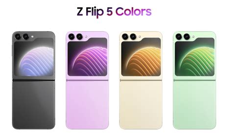 Galaxy Z Flip 5 leaked renders show off all four colors and updated design - SamNews 24