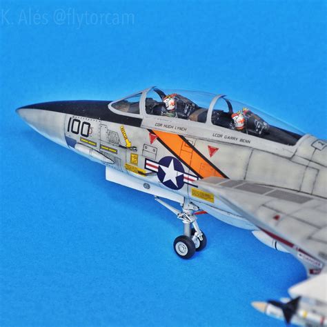 Grumman F-14A Tomcat, Vf-114 Aardvarks, US Navy, 1/48th scale, Italeri ...