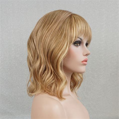 Ash Blonde Human Hair Wigs for White Women Wavy Bob Wig With - Etsy