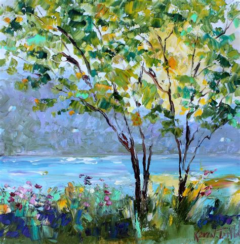 Reserved for Michele - Summer Light landscape painting original oil ...