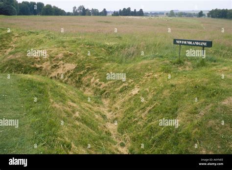 First World War Battle of the Somme trenches at Beaumont Hamel ...