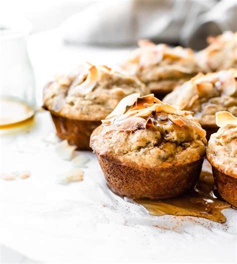 Lightly Sweetened Paleo Banana Bread Muffins with Toasted Coconut ...