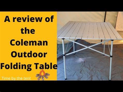 Coleman Outdoor Folding Table Review - YouTube