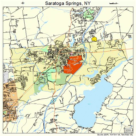 Saratoga Springs New York Street Map 3665255