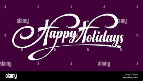 Happy Holidays text Stock Vector Image & Art - Alamy