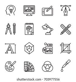 Art Drawing Web Graphic Design Icons Stock Vector (Royalty Free) 703977556 | Shutterstock