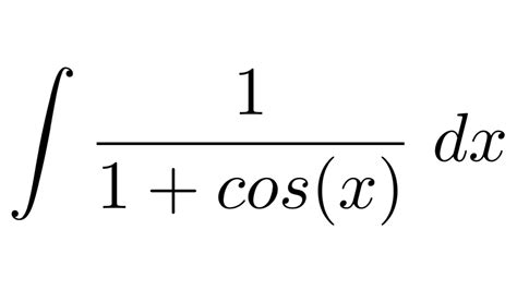 Trigonometric Formulas Integration