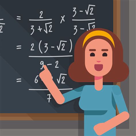 Math Teacher Illustration 227850 Vector Art at Vecteezy