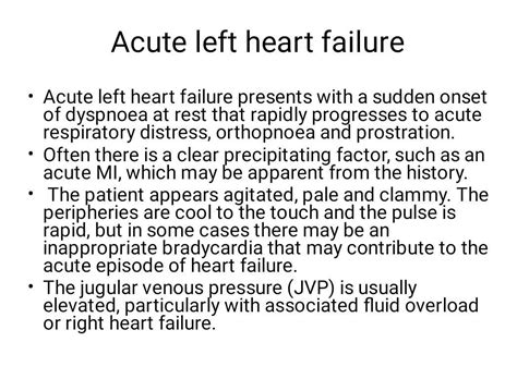 Acute Left Heart Failure - MEDizzy