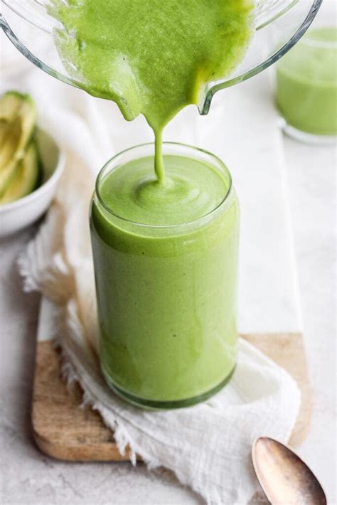 Delicious Avocado Smoothie (4 ingredients!) - Fit Foodie Finds