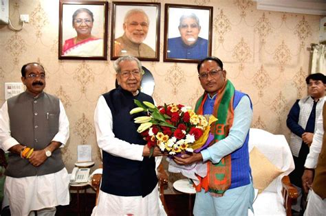 Chhattisgarh Chief Minister-designate Vishnu Deo Sai meets Governor ...