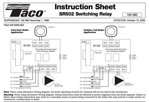 Taco Zone Valve Wiring Diagram - Cadician's Blog